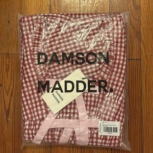 Damson Madder Red Gingham Dress